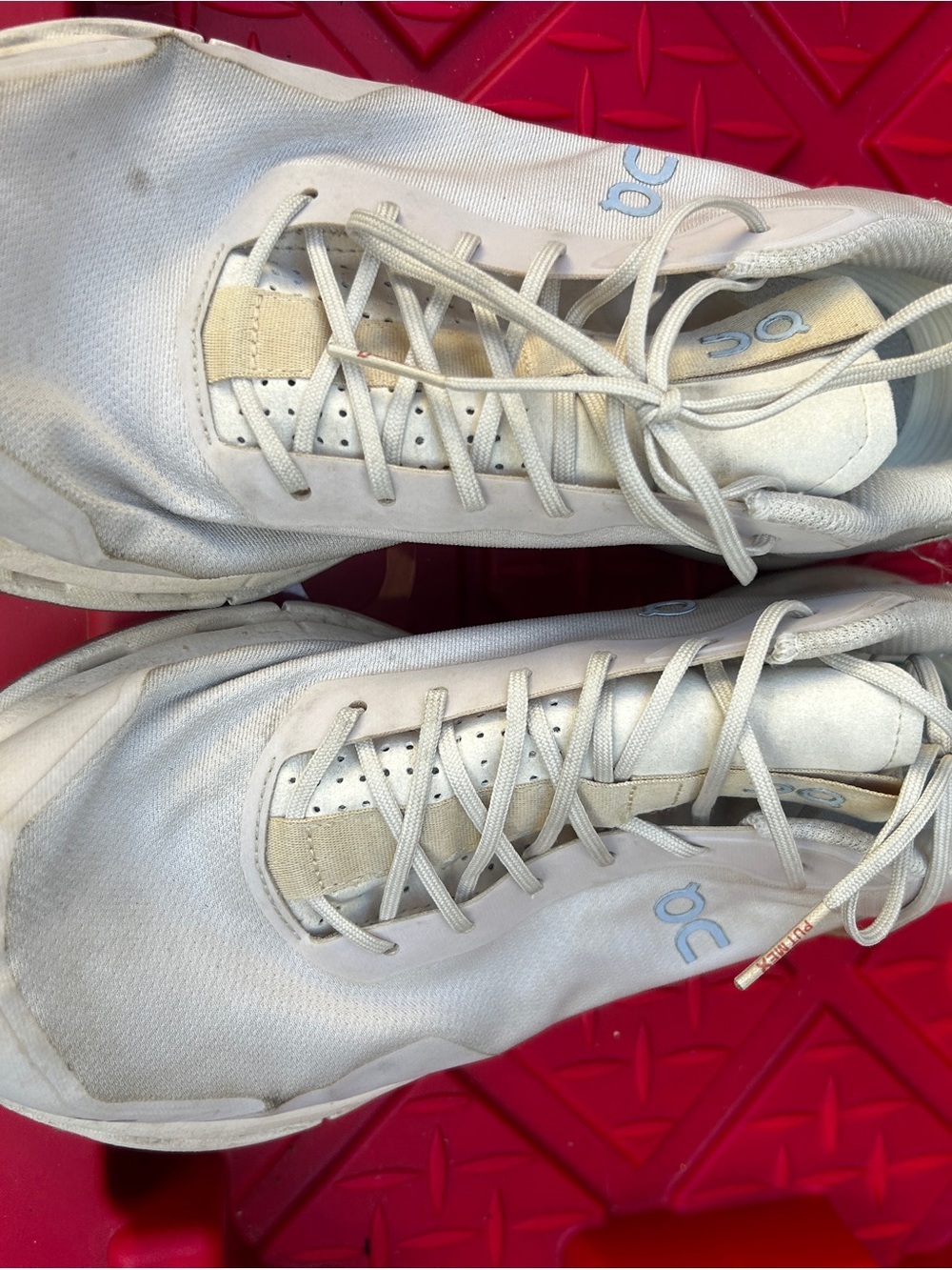 On Cloudnova Men’s Sneakers in Cream with Tan Accents - Picture 3 of 5